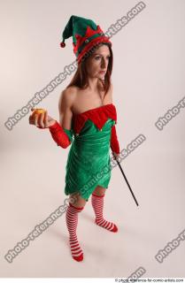 Veronika Elf Pose With Apple